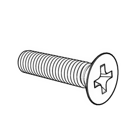 ANSI/ASME B18.6.3F细牙十字沉头机螺钉细牙