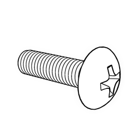 ANSI/ASME B18.6.3T细牙 十字大扁头机螺钉细牙